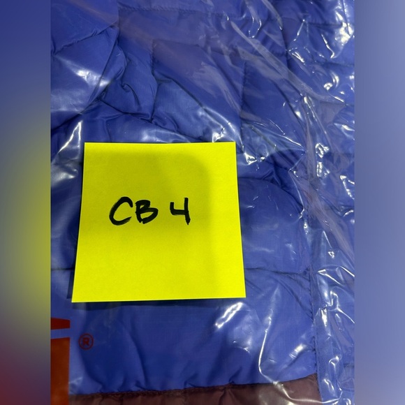 Cotopaxi Men's XL Fuego Down Vest Blue Violet Stripes Yellow NWT Puffy Puff - Picture 15 of 15